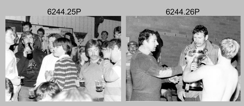 Army Survey Regiment’s Fortuna Lions Football Club Grand Finals. After match in Fortuna's Tavern. 1983.
