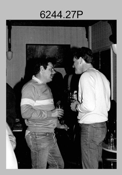 Army Survey Regiment’s Fortuna Lions Football Club Grand Finals. After match in Fortuna's Tavern. 1983.