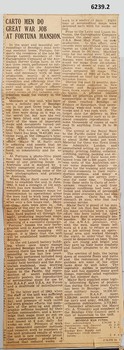 Newspaper article about the achievements of the Australian LHQ Cartographic Coy during WW2