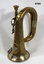 WW1 Prussian Brass Bugle side view.
