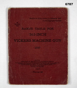 Range table and Instructions for Vickers M6.