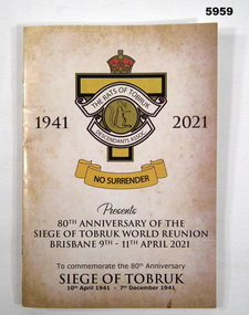 Siege of Tobruk Anniversary Booklet.