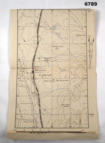 Enlarged part of Ravenswood Victoria Training area.