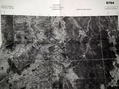 Aerial photo map of Canungra, Qld.
