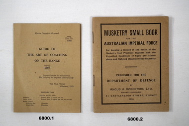 2 Booklets and Compendium on Military Instructions.