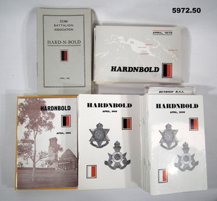 Collection of booklets for the 57/60 Battalion Association.