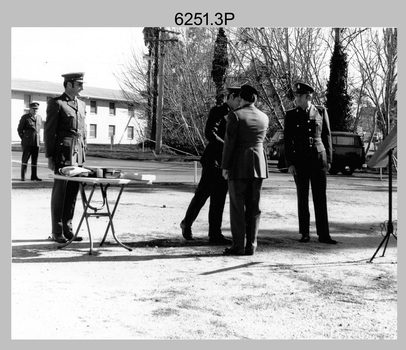 Commanding Officer Handover Parade - Army Survey Regiment, Bendigo. 1975.