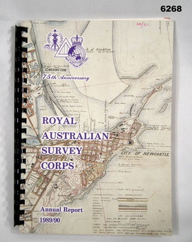 An A4 booklet, cover extract from 1910 map of Newcastle, NSW, Four Inch to the Mile scale.