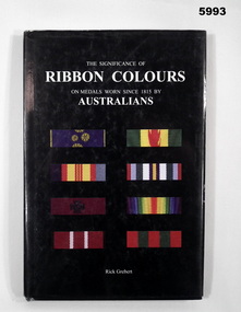 Book reference guide to Ribbon colours on medals.