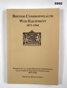 Book reference guide to British Commonwealth Web Equipment.