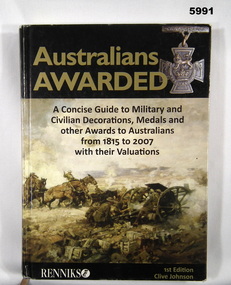 Book reference guide to Decorations, Medals and Awards.