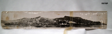 Black and white panoramic photograph of Gallipoli.