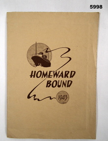 Booklet - Homeward Bound 1943 for Troops.