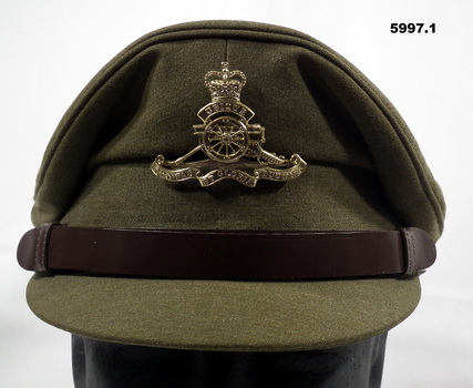 Peaked cap for dress uniform WO2, Australian Army.