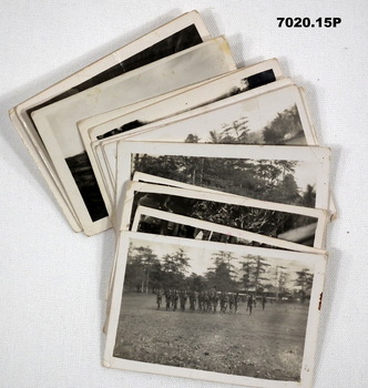 Fifteen black and white photos in Rabaul.
