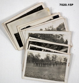 Fifteen black and white photos in Rabaul.