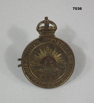 Returned from Active Service Badge.