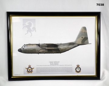 Framed print of RAAF aircraft.