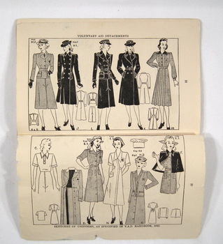 Handbook of uniforms dated 1943.