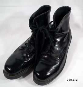 Glossy Army GP Boots.