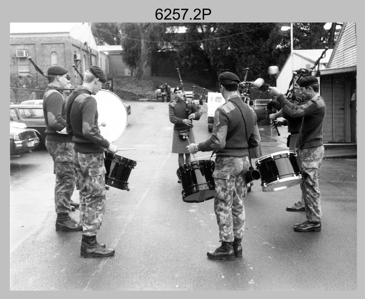 Photograph - 2 4 Rar Pipes And Drums At The Army Survey Regiment 