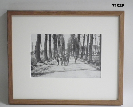 Framed photograph WW1 "Camera on The Somme".