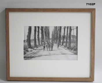Framed photograph WW1 "Camera on The Somme".