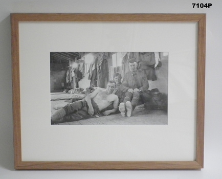 Framed photograph WW1 "Camera on the Somme".