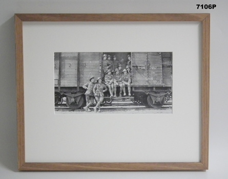 Framed photograph WW1 "Camera on the Somme".