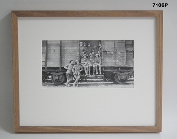 Framed photograph WW1 "Camera on the Somme".