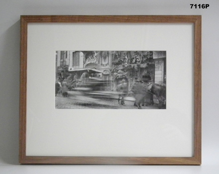 Framed photograph WW1 Camera on the Somme.