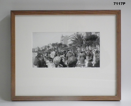 Framed photograph WW1 Camera on the Somme.