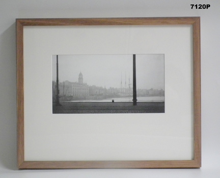 Framed photograph WW1 Camera on the Somme.