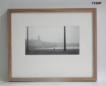 Framed photograph WW1 Camera on the Somme.