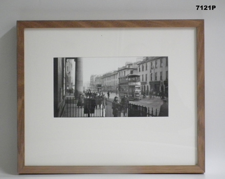 Framed photograph WW1 Camera on the Somme.