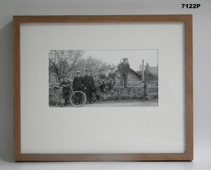 Framed photograph WW1 Camera on the Somme.