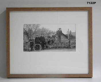Framed photograph WW1 Camera on the Somme.