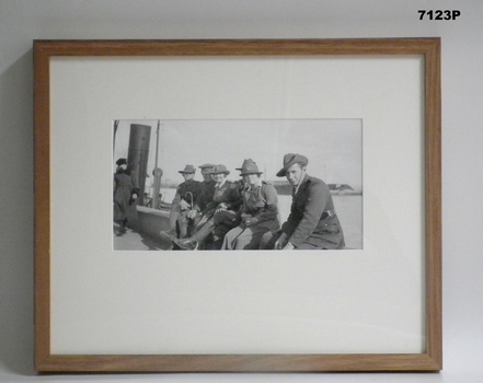 Framed photograph WW1 Camera on the Somme.