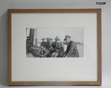 Framed photograph WW1 Camera on the Somme.