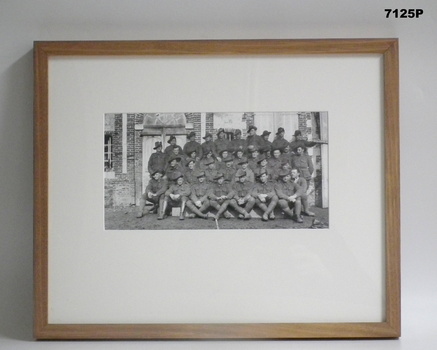 Framed photograph WW1 Camera on the Somme.