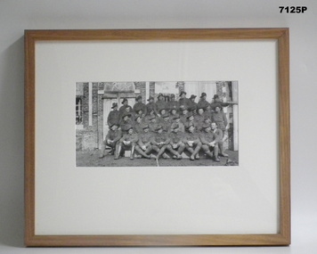 Framed photograph WW1 Camera on the Somme.