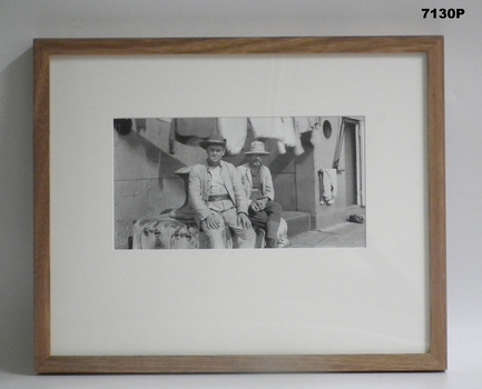 Framed photograph WW1 "Camera on the Somme".