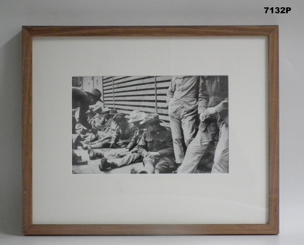 Framed photograph WW1 "Camera on the Somme". 
