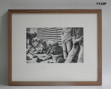 Framed photograph WW1 "Camera on the Somme". 
