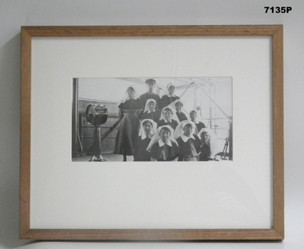 Framed photograph WW1 "Camera on the Somme".