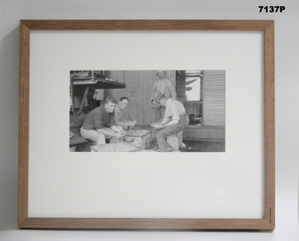 Framed photograph WW1 "Camera on the Somme".