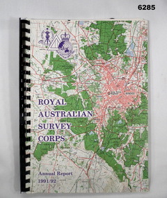 A4 Report with plastic ring Binder. Part of the Bendigo, Victoria 1:100,000 map on the cover