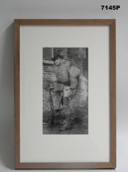 Framed photograph WW1 "Camera on the Somme".