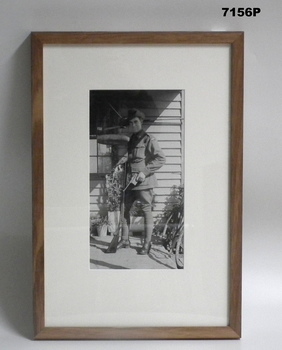 Framed photograph WW1 - "Camera on the Somme". 