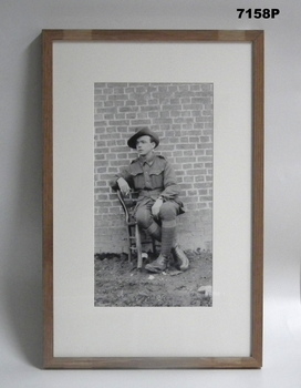 Framed photograph WW1 "Camera on the Somme".